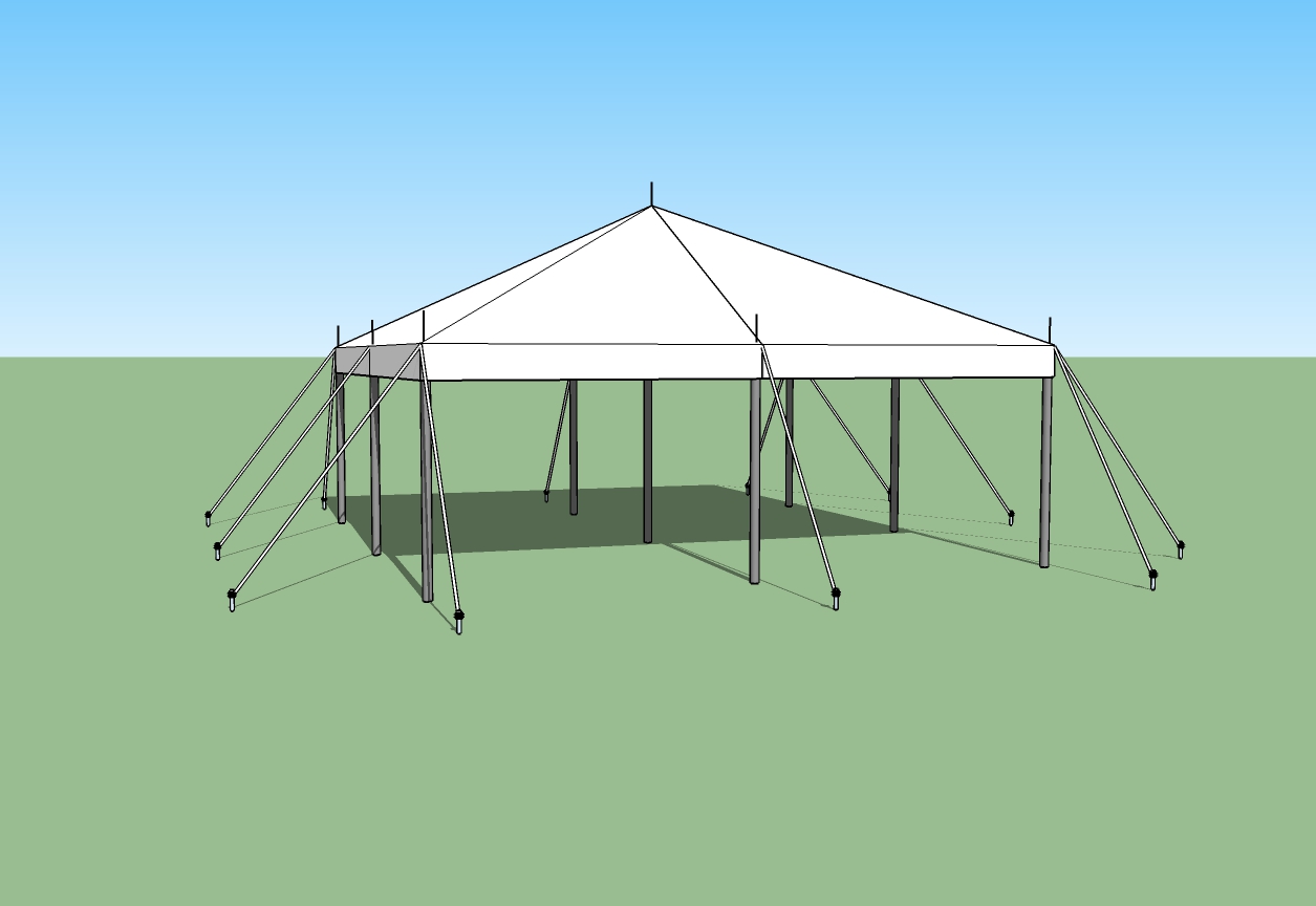 20x20 Pole Type Party tent